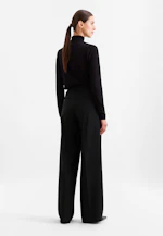 Pantalon à plis en mélange de laine in Noir |  Seidensticker Onlineshop