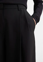 Pantalon à plis en mélange de laine in Noir |  Seidensticker Onlineshop