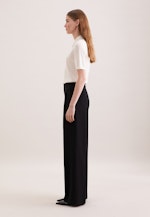 Bundfaltenhose aus einer Wollmischung in Schwarz |  Seidensticker Onlineshop