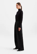 Pantalon à plis en mélange de laine in Noir |  Seidensticker Onlineshop