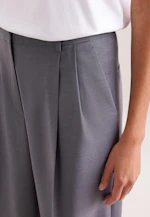 Bundfaltenhose aus einer Wollmischung in Grau |  Seidensticker Onlineshop