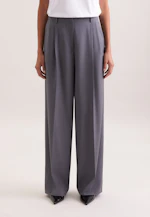 Bundfaltenhose aus einer Wollmischung in Grau |  Seidensticker Onlineshop