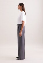 Bundfaltenhose aus einer Wollmischung in Grau |  Seidensticker Onlineshop