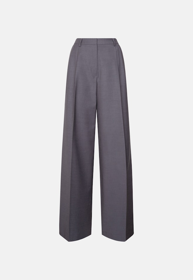 Bundfaltenhose aus einer Wollmischung in Grau | Seidensticker Onlineshop
