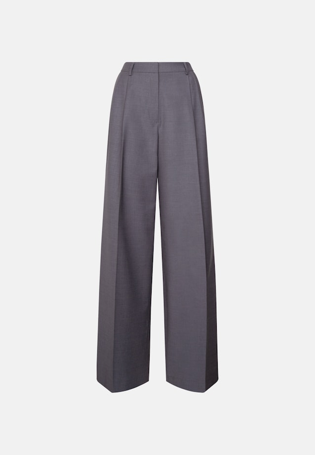 Bundfaltenhose aus einer Wollmischung in Grau |  Seidensticker Onlineshop
