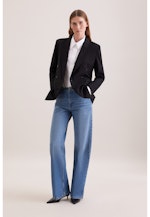 Blazer croisé en mélange de laine à poches à rabat in Noir |  Seidensticker Onlineshop