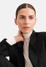 Zweireihiger Blazer mit Pattentaschen aus einer Wollmischung in Schwarz |  Seidensticker Onlineshop