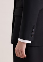 Blazer croisé en mélange de laine à poches à rabat in Noir |  Seidensticker Onlineshop