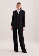 Blazer croisé en mélange de laine à poches à rabat in Noir |  Seidensticker Onlineshop