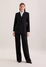Blazer croisé en mélange de laine à poches à rabat in Noir |  Seidensticker Onlineshop