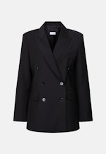 Blazer croisé en mélange de laine à poches à rabat in Noir |  Seidensticker Onlineshop