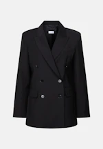 Blazer croisé en mélange de laine à poches à rabat in Noir |  Seidensticker Onlineshop