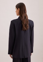 Zweireihiger Blazer mit Pattentaschen aus einer Wollmischung in Dunkelblau |  Seidensticker Onlineshop