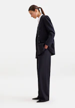 Double-Breasted Wool Blend Blazer with Flap Pockets in Dunkelblau |  Seidensticker Onlineshop
