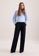 Hemdbluse mit Rüschendetails in Hellblau |  Seidensticker Onlineshop