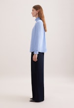 Hemdbluse mit Rüschendetails in Hellblau |  Seidensticker Onlineshop
