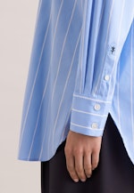 Oversized Hemdbluse mit tiefer Passe in Hellblau |  Seidensticker Onlineshop