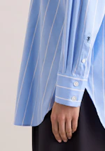 Oversized Hemdbluse mit tiefer Passe in Hellblau |  Seidensticker Onlineshop