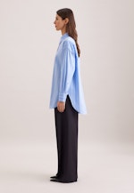 Oversized Hemdbluse mit tiefer Passe in Hellblau |  Seidensticker Onlineshop