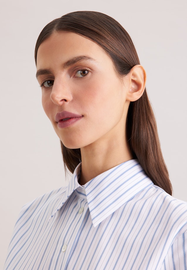 Hemdbluse in A- Linie in Hellblau |  Seidensticker Onlineshop