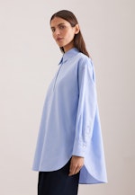 Oxford Hemdbluse Oversized mit tiefer Passe in Hellblau |  Seidensticker Onlineshop