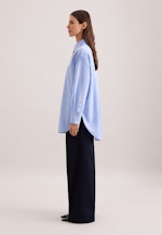 Oxford Hemdbluse Oversized mit tiefer Passe in Hellblau |  Seidensticker Onlineshop