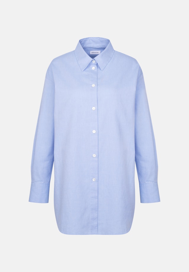 Oxford Hemdbluse Oversized mit tiefer Passe in Hellblau |  Seidensticker Onlineshop