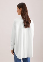 Oxford Hemdbluse Oversized mit tiefer Passe in Weiß |  Seidensticker Onlineshop