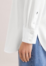 Oxford Hemdbluse Oversized mit tiefer Passe in Weiß |  Seidensticker Onlineshop