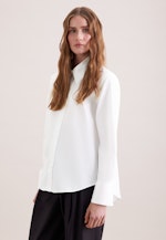 Hemdbluse in A- Linie aus Baumwolltwill in Weiß |  Seidensticker Onlineshop