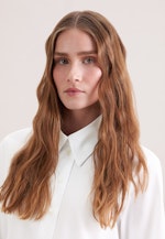 Hemdbluse in A- Linie aus Baumwolltwill in Weiß |  Seidensticker Onlineshop