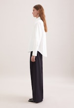 Hemdbluse in A- Linie aus Baumwolltwill in Weiß |  Seidensticker Onlineshop