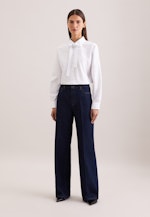 Hemdbluse mit abnehmbarer Schluppe in Hellblau |  Seidensticker Onlineshop