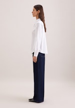 Hemdbluse mit abnehmbarer Schluppe in Hellblau |  Seidensticker Onlineshop