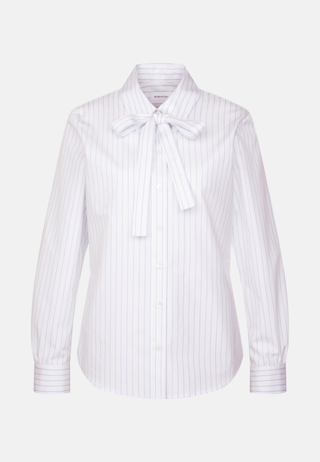 Hemdbluse mit abnehmbarer Schluppe in Hellblau |  Seidensticker Onlineshop