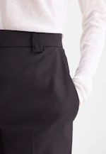 Slim trousers with creases made of wool-blend in Dunkelblau |  Seidensticker Onlineshop