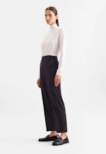Slim trousers with creases made of wool-blend in Dunkelblau |  Seidensticker Onlineshop
