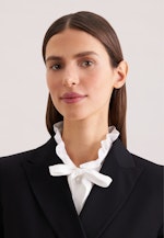 Zweireihiger Blazer mit aufgesetzten Taschen aus einer Wollmischung in Noir |  Seidensticker Onlineshop