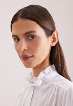 Schluppenbluse mit Rüschendetail in Weiß |  Seidensticker Onlineshop