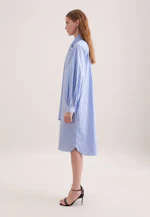 Schalkragenkleid mit Volumenärmel in Bleu Clair |  Seidensticker Onlineshop