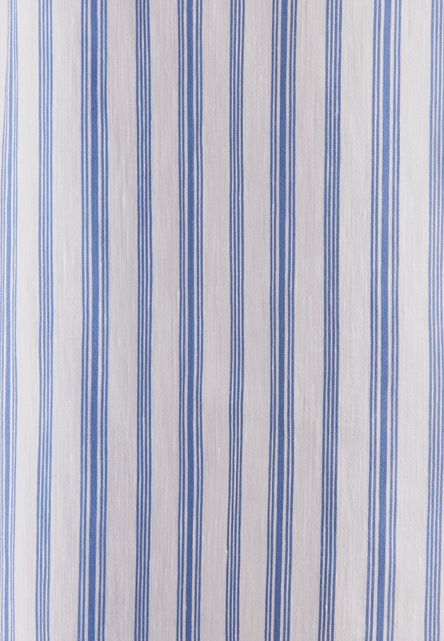 Hemdbluse in A- Linie aus Leinen Mix in Mittelblau |  Seidensticker Onlineshop