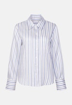 Hemdbluse in A- Linie aus Leinen Mix in Mittelblau |  Seidensticker Onlineshop