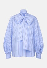 Schalkragenbluse mit Volumenärmel in Hellblau |  Seidensticker Onlineshop