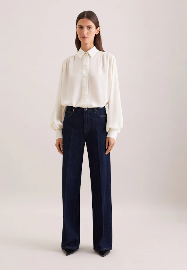 Hemdbluse mit Volumenärmel in Weiß |  Seidensticker Onlineshop