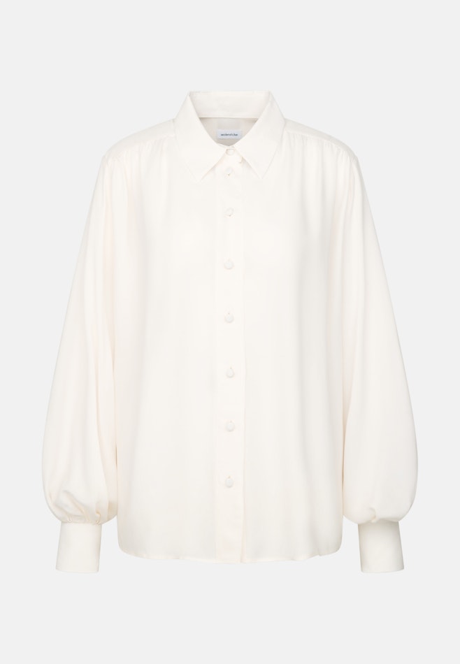 Hemdbluse mit Volumenärmel dans Blanc | Boutique en ligne Seidensticker