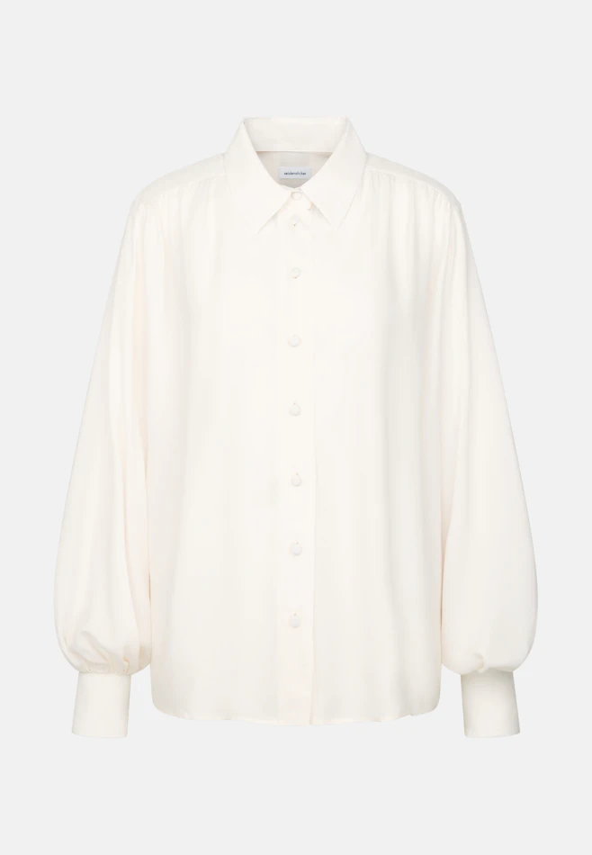 Hemdbluse mit Volumenärmel in Weiß | Seidensticker Onlineshop