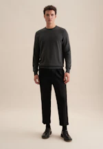 Regular Pull-over Uni in Gris |  Seidensticker Onlineshop