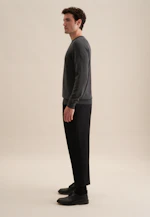 Regular Pull-over Uni in Gris |  Seidensticker Onlineshop