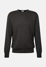 Regular Pullover Uni in Grau |  Seidensticker Onlineshop