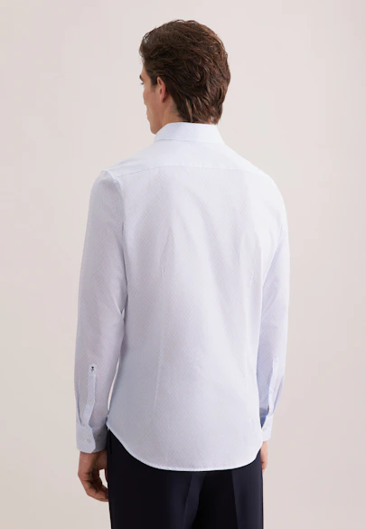 X-Slim Business Hemd Druck in Hellblau |  Seidensticker Onlineshop